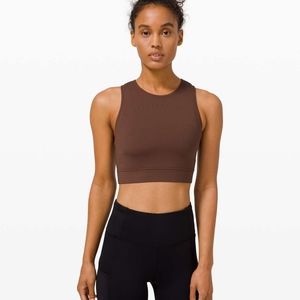 Lululemon Hotty Hot cropped tank Brown